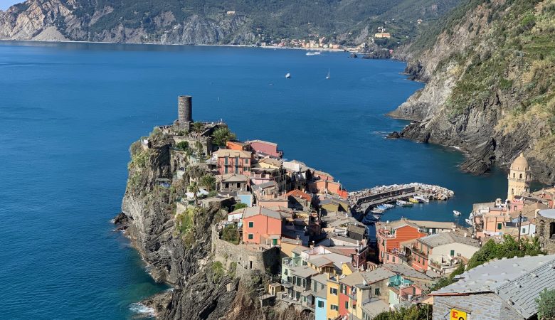 veduta dall'alto di Vernazza