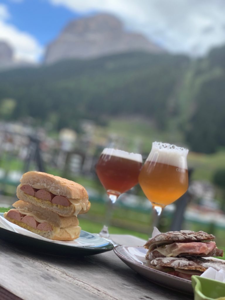 merenda post pedalata birra e panino