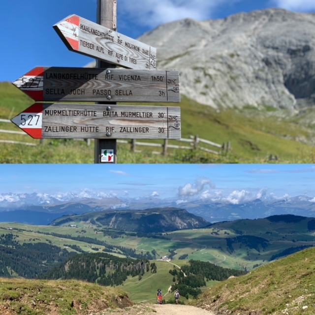 Il panorama dell'Alpe di Siusi