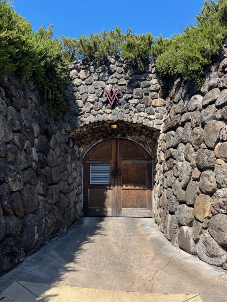 Ingresso barricaia Alexander winery