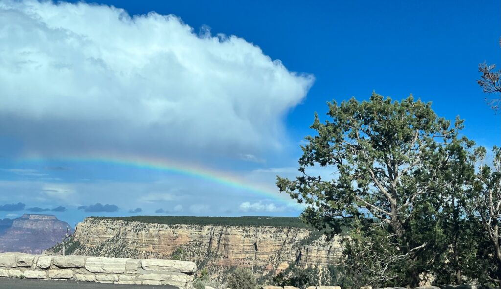 arcobaleno sul Gran canyon