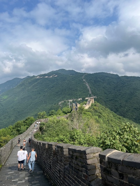 Panorama sulla muraglia cinese