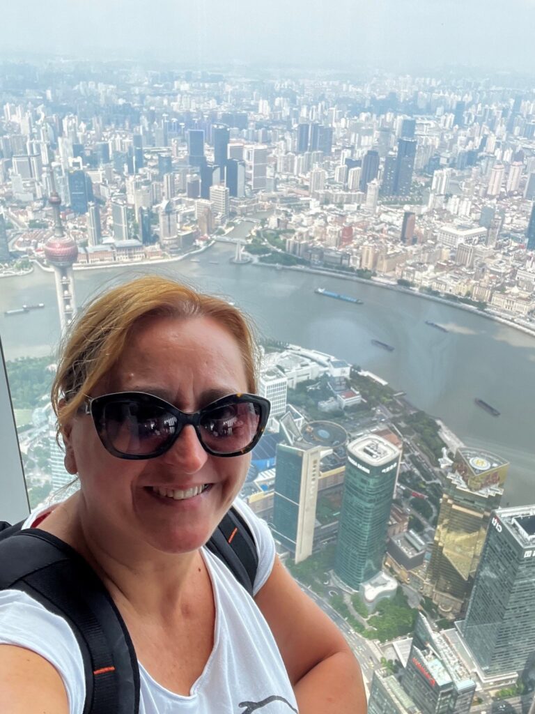 Panorama dall'alto della Shanghai tower